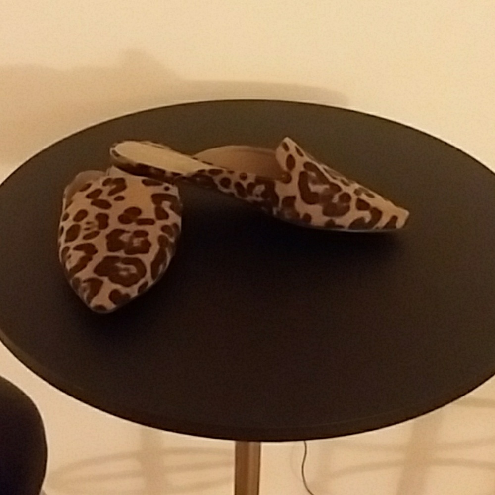 Leopard Print Mules Size 10 Wore Once